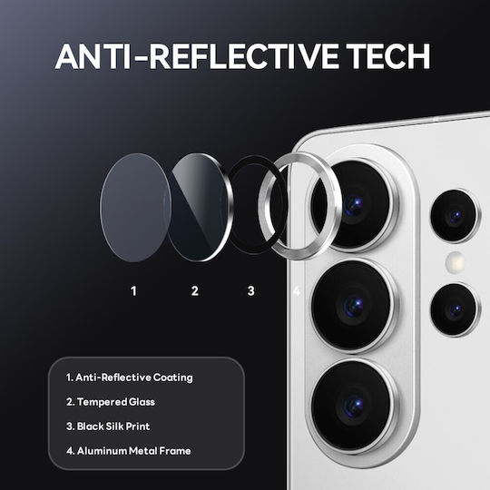 Northjo Camera Protection Tempered Glass Silver for Samsung Galaxy S26 Ultra 5g