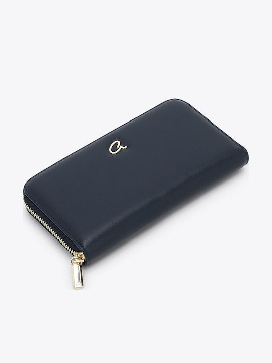 Large Women's Blue Wallet