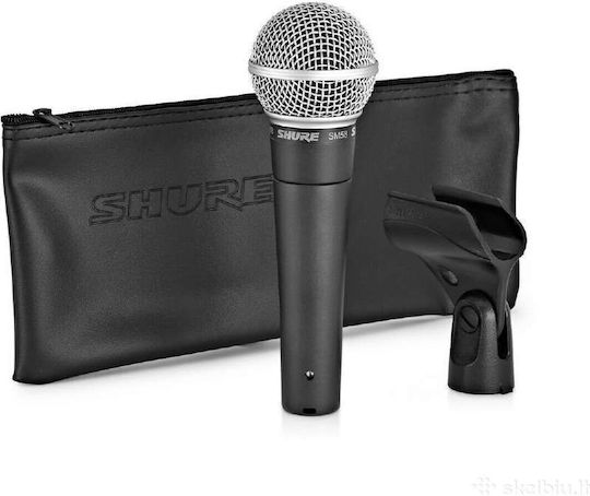 Shure SM58SE Δυναμικό Μικρόφωνο για Φωνητικά σε Γκρι Χρώμα