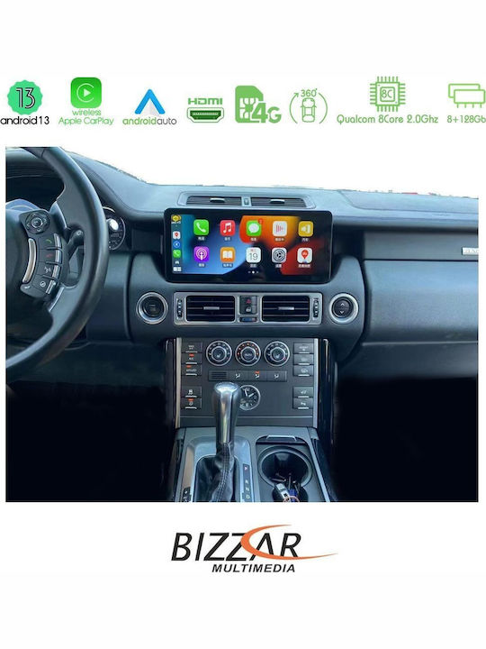 Bizzar Car Audio System for Land Rover Range Rover 2006 – 2008 Bluetooth USB WiFi GPS Apple CarPlay Android Auto with 12.3" Touch Screen