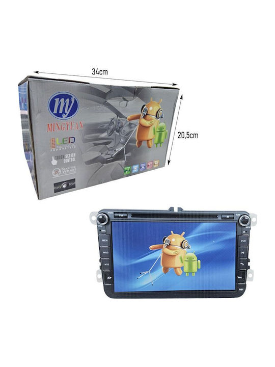 Car Audio System for Volkswagen Passat CC / Passat / Golf / Tiguan / Touran / Eos / Jetta / Caddy / Sharan / Amarok (Bluetooth/USB/WiFi/GPS/Apple CarPlay/Android Auto/CD) with 7" Touch Screen
