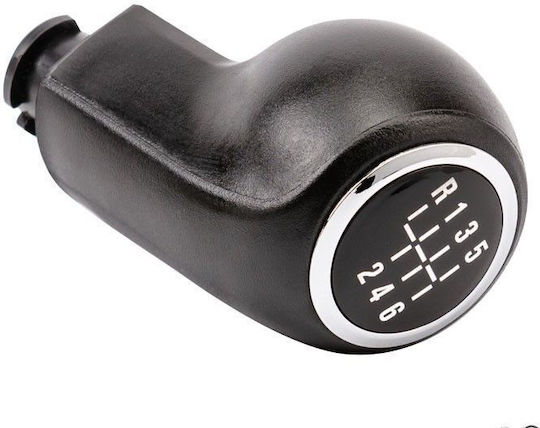 Shift Knob Gear Lever Marked Black Chrome Opel Astra H Corsa D Zafira B 6 Speeds Opel