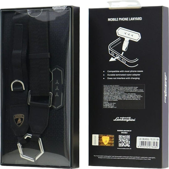 Audi Curea Universal Pentru Telefon Lamborghini D1 Crossbody Neagră Lb-cblwsgl-te/d1-bk