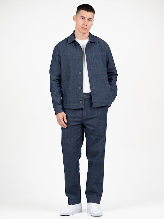 Дългоръкавен Overshirt със стандартна кройка Blue