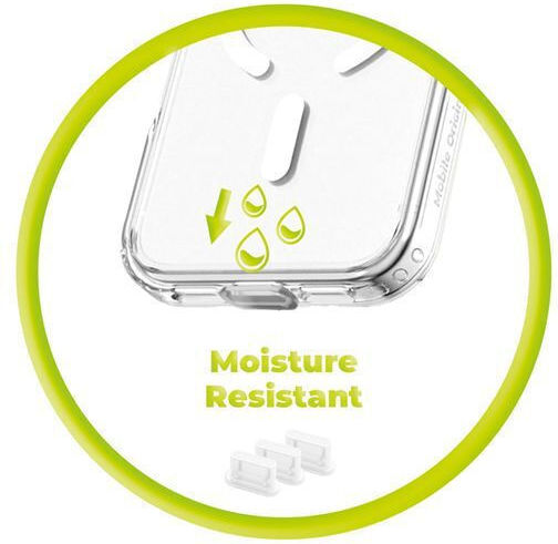 Mobile Origin Usb-c Dust Plug & Cleaning Brush Cl1 Black Clear Iphone Android Mo-cl1-blk-clr