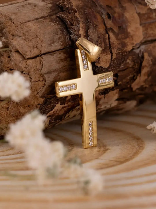 Frau Gold Kreuz 14K