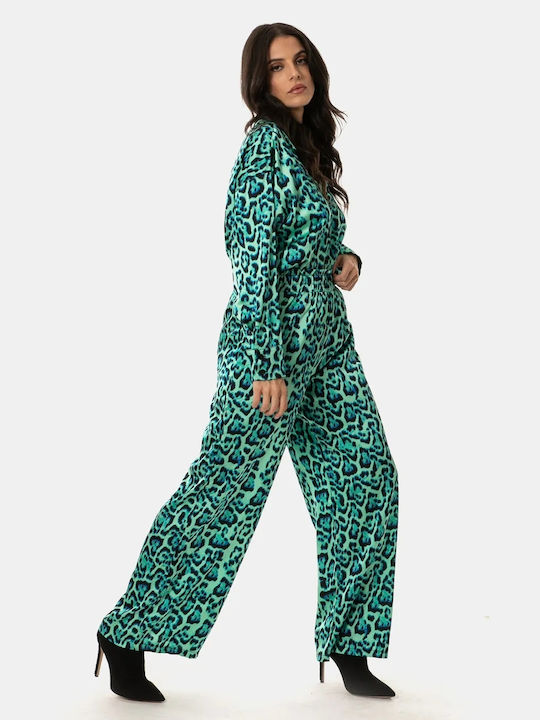 Women's High Rise Pantaloons Green Atlantis