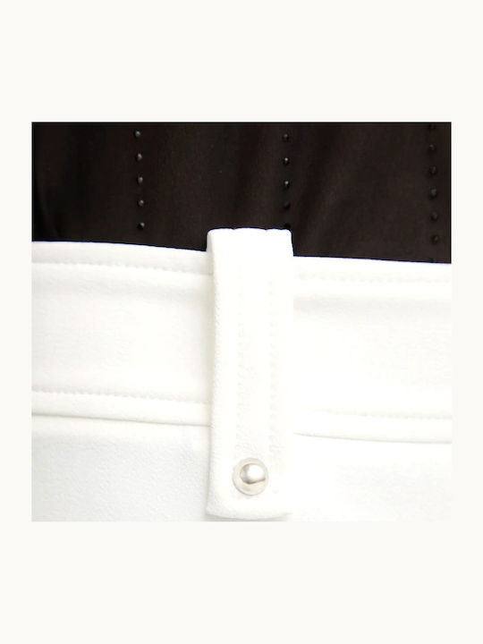 Damen Stoffhose in Ecru