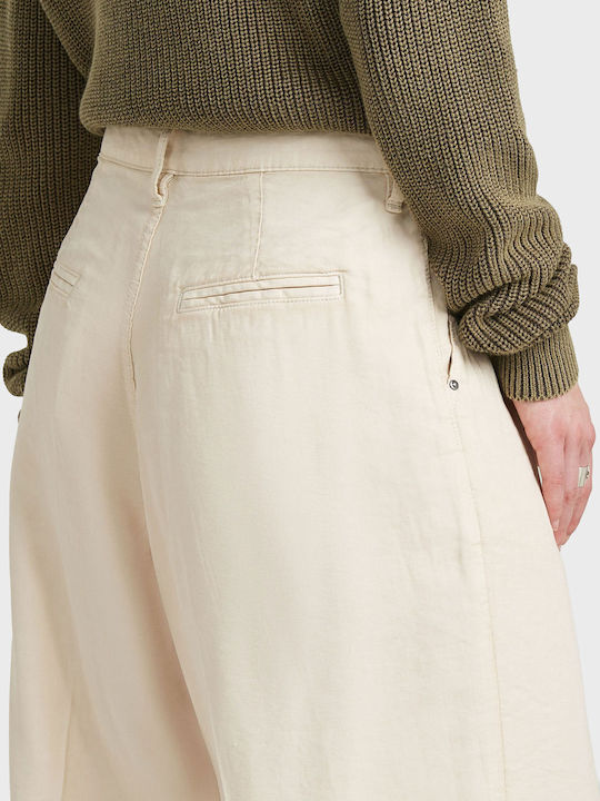 Pantaloni Chino Damă Ecru