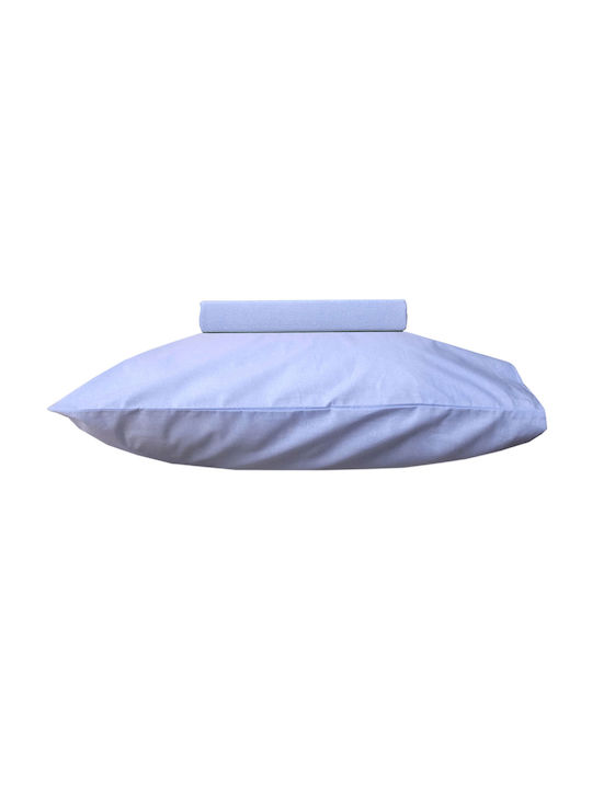 Viopros Set Bed Sheets for Single Bed 160x260cm Ecru 3 Pieces