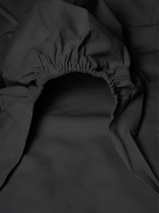 Sunshine Sheet for Single Bed with Elastic 100x200+20cm. Menta 152 Black 21