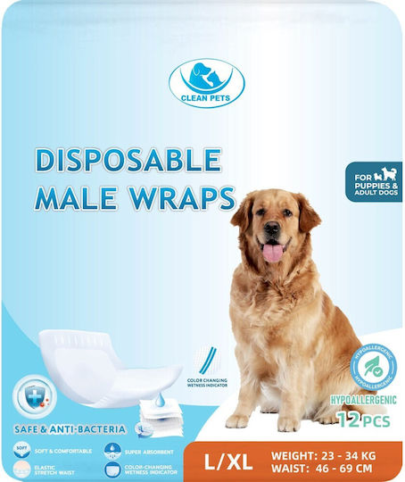 Clean Pets Ersatzwindel Binden Für Hund 12 Stück