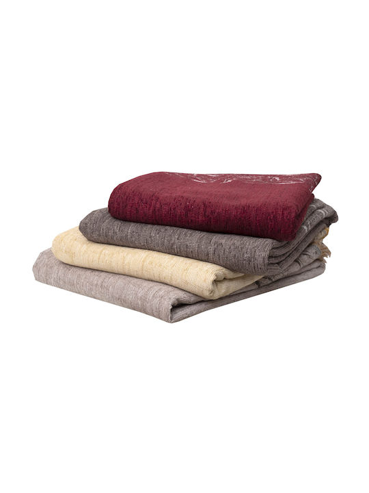 Viopros Four-Seater Sofa Throw Chenille 180x320cm Linen