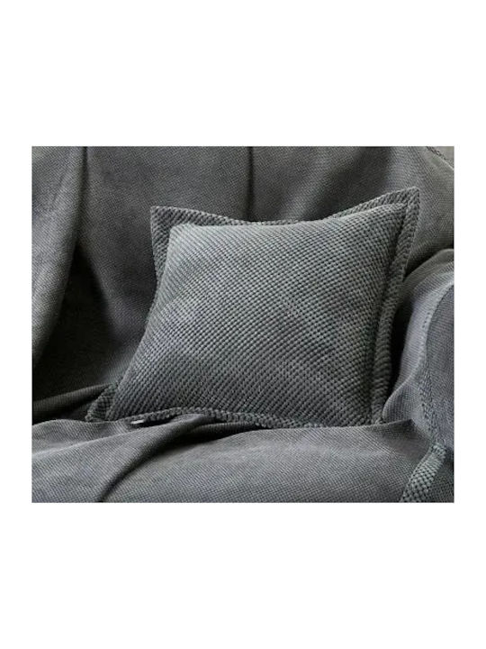 Guy Laroche Rubicon Sofa Throw 2 Seater 2 Sides 170x250cm Anthracite