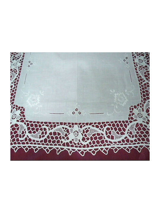 VS Home Checkered Knitted Set 4pcs White