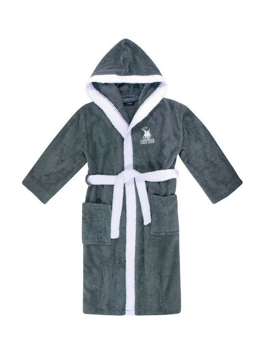 Greenwich Polo Club Kids Bathrobe Essential Gray Hooded
