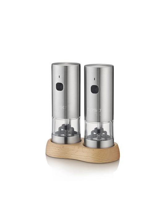 Caso Set Electric Spice Mills Ceramic in Gray Color 2 Pieces