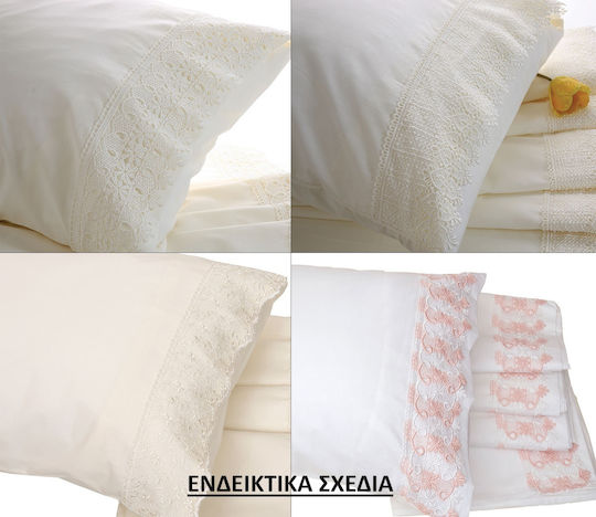 Viopros Σετ Μαξιλαροθήκες Λευκό 50x70εκ.