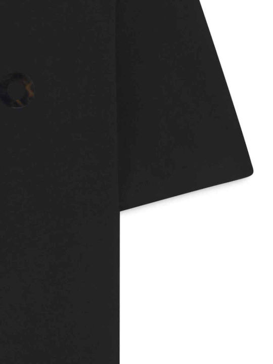 Herrenblusen Kurzarm T-Shirt Schwarz