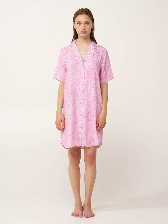 Vamp Sommerliches Damen-Nachthemd Pink Flirt Vamp Sommerliches Damen-Nachthemd Pink Flirt