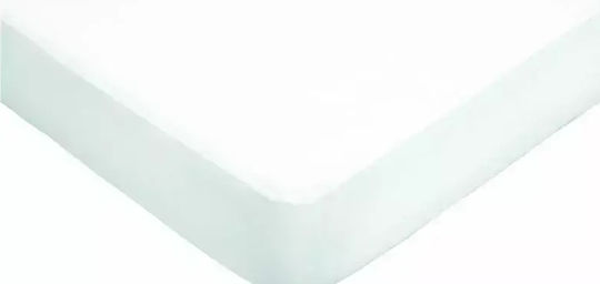 La Luna Protective Cover Single Waterproof with Skirt Ultra Soft White 100x200+35cm