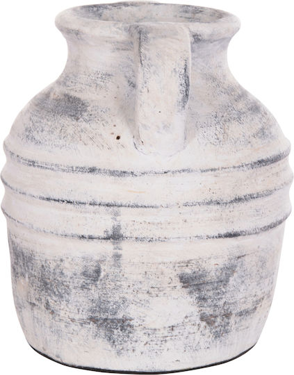 Freebox Decorative Vase Ceramic Grey 21x22cm