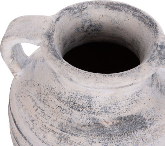 Freebox Decorative Vase Ceramic Grey 21x22cm