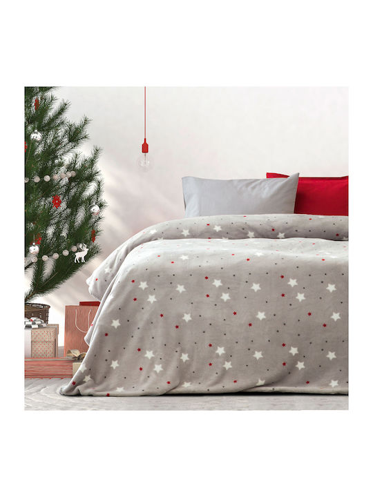 Kocoon Stellar Κουβέρτα Fleece Υπέρδιπλη 220x240εκ. Γκρι