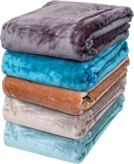 Anna Riska Velvet Blanket King Size 240x260cm Green