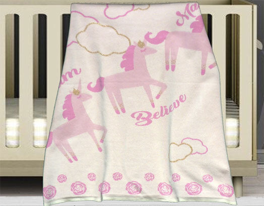 Morven Nursery Swaddling Blanket Unicorn 1818 80x100cm