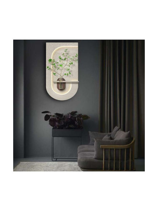 Atman Painting Wooden with LED Lighting 80x40cm
