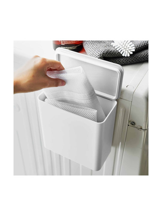 Yamazaki Wall Mounted Plastic White Bathroom Organizer