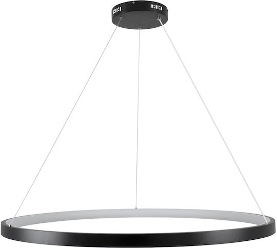 kelvo Nemesis Κρεμαστό Φωτιστικό Μαύρο LED με Ρυθμιζόμενο Λευκό Φως 100x100εκ.