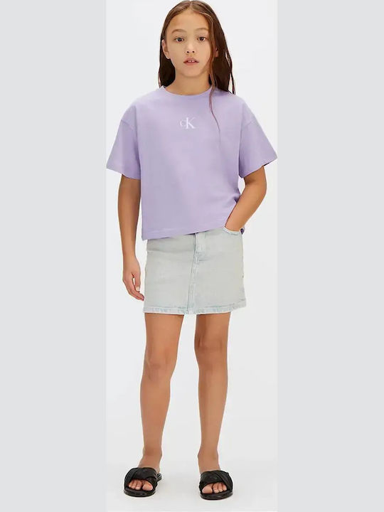 Kids Top Lilac Logo Boxy LVCKSJA16G VK7