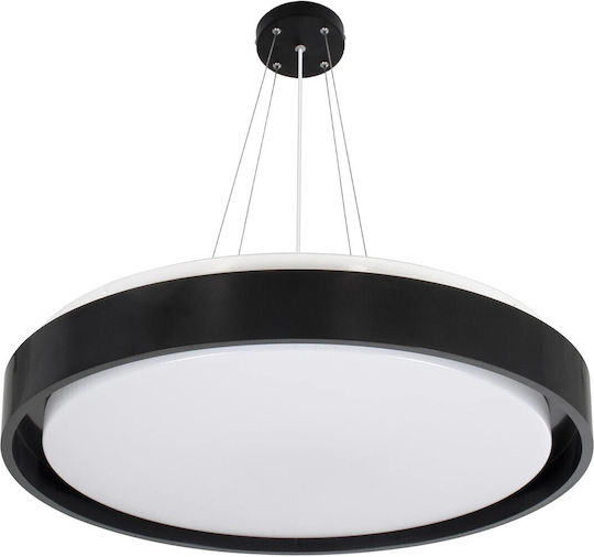 kelvo Barchetta Black LED Pendant Ceiling Light with Adjustable Warm to Cool White Light 48x48cm