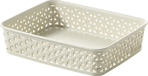 Curver Mystyle Καλάθι Αποθήκευσης Πλαστικό Λευκό 26x20x6cm