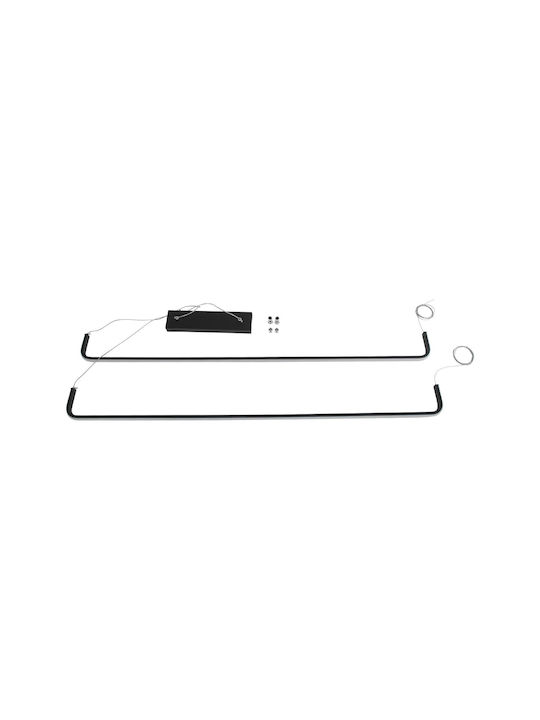kelvo Linaria Deckenleuchte Schwarz LED mit Verstellbarem Weiß Licht 130x4x25cm