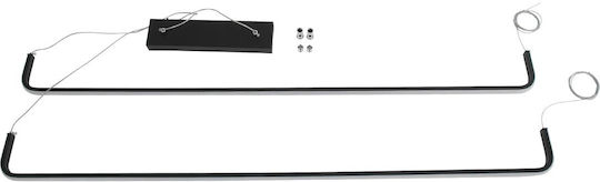 kelvo Linaria Black LED Ceiling Light with Warm to Cool White Light 130x4x25cm