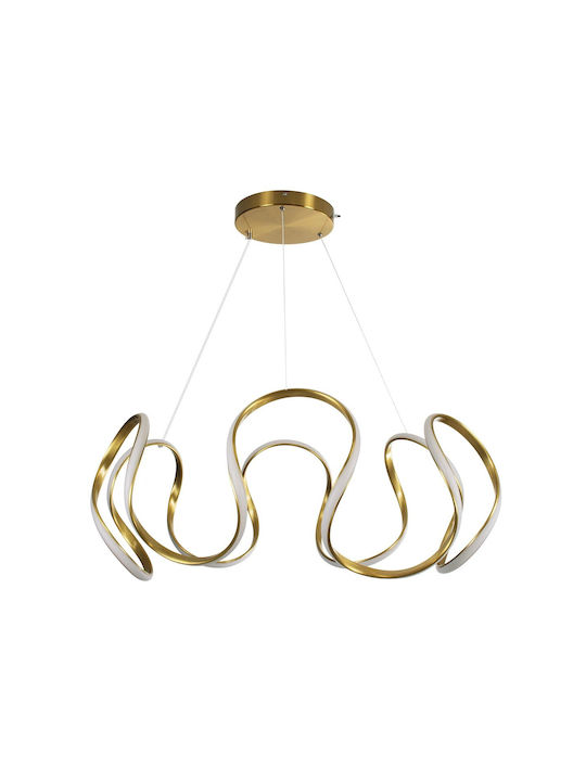 kelvo Tarantula Ceiling Light Gold LED With Adjustable Warm To Cool White Light 78x78x31.5cm