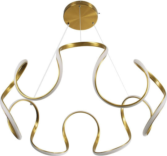 kelvo Tarantula Ceiling Light Gold LED With Adjustable Warm To Cool White Light 78x78x31.5cm