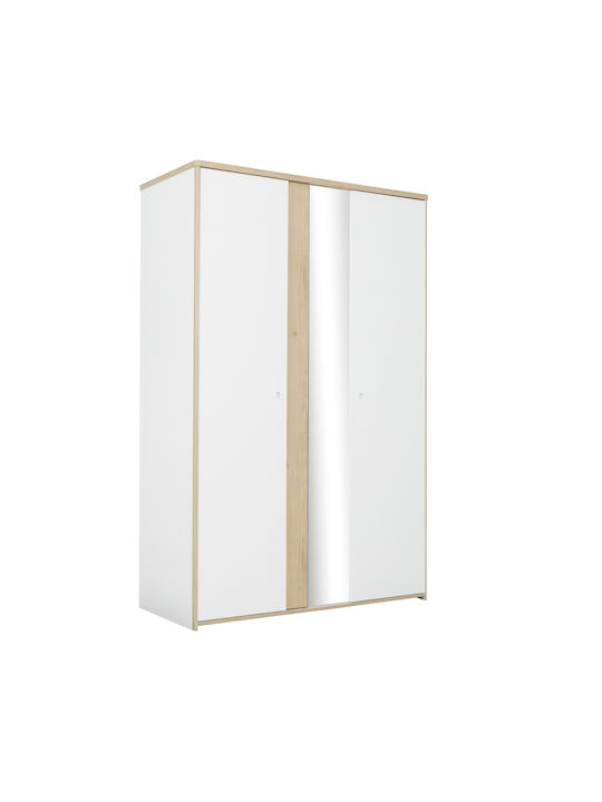 Δίφυλλη Ντουλάπα Μπεζ 130x60x202cm Δίφυλλη Ντουλάπα Μπεζ 130x60x202cm
