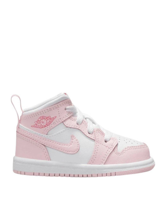 Air  1 Mid Детски Маратонки High Розови