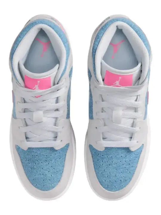 Air  1 Mid Se Kids Sneakers High Blue