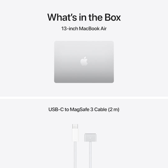Apple MacBook Air 13.6" IPS Retina Display (M5-10-Core/16GB/512GB SSD/8-Core GPU) Silver (GR Keyboard)