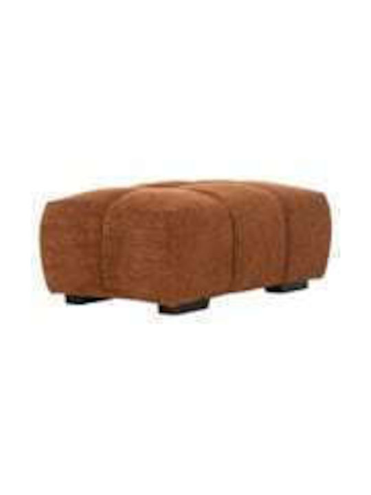 Bankhocker Bezogen Mit Stoff Keramik Rot 100x65x37cm