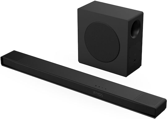 Hisense AX3120Q Soundbar 3.1.2 Bluetooth και HDMI 440W με Ασύρματο Subwoofer και Τηλεχειριστήριο Μαύρο