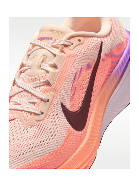 Pegasus 42 Women's Sport Shoes Running Chalk Orange Pulse Bright Violet Tattoo