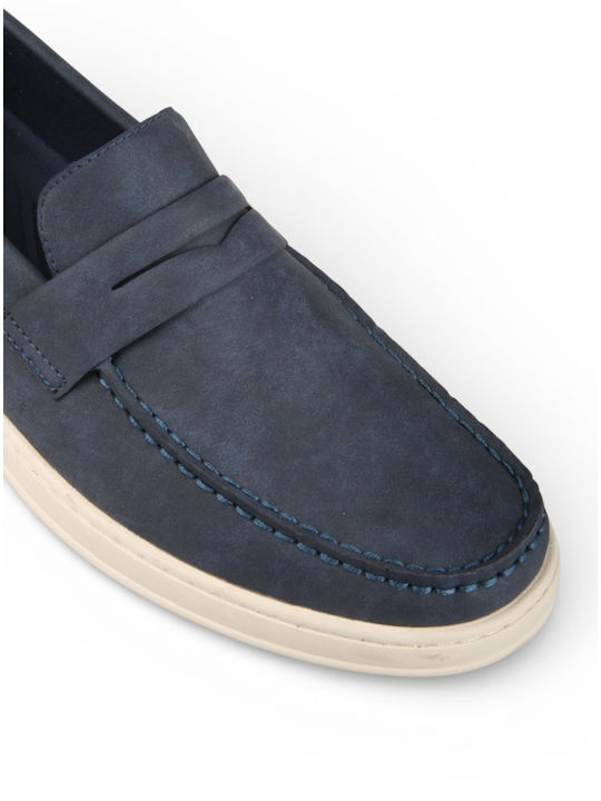 Men's Moccasins in Blue Colour