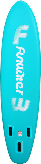 Funwater Aufblasbare SUP Board mit Länge 3,5 m Hellblau