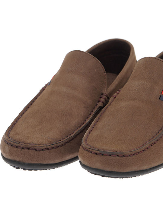 Leather Men's Loafers in Brown Colour